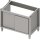Spülenunterschrank Boxversion 2.0, für Beine/Sockelrahmen, mit Schiebetüren 800x640x660 mm