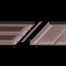 Arbeitsplatte Boxversion 2.0, 2800x700x40 mm, mit Aufkantung