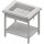 Neutralausgabe mit Eiswanne 2x GN1/1, 920x750x880 mm, Edelstahlabdeckung