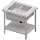 Warmausgabe mit einem Bain-Marie-Becken 2x GN1/1,...