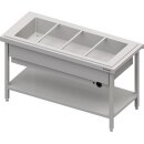 Warmausgabe mit einem Bain-Marie-Becken 4x GN1/1,...
