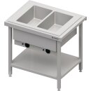 Warmausgabe mit Bain-Marie 2x GN1/1 Einzelbecken,...