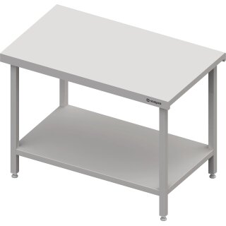 Neutralausgabe mit Grundboden 700x750x880 mm, Edelstahlarbeitsplatte