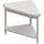 Neutralausgabe 90° Inneneckmodul 785x785x880 mm, Edelstahlarbeitsplatte