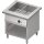 Bain-Marie-Station "Free Flow" mit einem Becken 2x GN1/1, 799x750x880 mm Edelstahlabdeckung