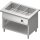 Bain-Marie-Station "Free Flow" mit einem Becken 3x GN1/1, 1132x750x880 mm Edelstahlabdeckung