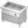 Bain-Marie-Station "Free Flow" mit einem Becken 3x GN1/1 und Schiebetüren, 1132x750x880 mm Edelstahlabdeckung