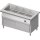 Bain-Marie-Station "Free Flow" mit einem Becken 4x GN1/1 und Schiebetüren, 1465x750x880 mm Edelstahlabdeckung
