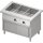 Bain-Marie-Station "Free Flow" mit einem Becken 3x GN1/1, Wärmeschrank und Schiebetüren, 1132x750x880 mm Edelstahlabdeckung