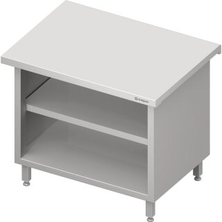 Neutralausgabe "Free Flow" mit offenem Unterschrank 700x750x880 mm, Edelstahldeckplatte
