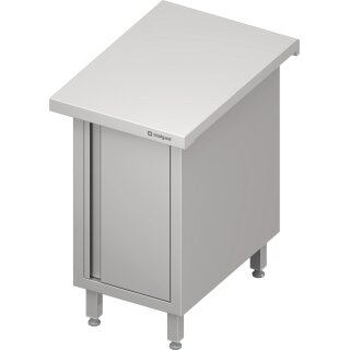 Neutralausgabe "Free Flow" mit Flügeltür 500x750x880 mm, Edelstahldeckplatte