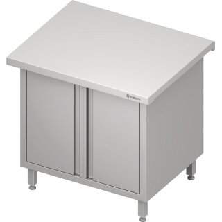 Neutralausgabe "Free Flow" mit Flügeltüren 800x750x880 mm, Edelstahldeckplatte