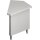 Ausseneckmodul 45° "Free Flow" mit geschlossenem Unterschrank 644x814x880 mm, Edelstahldeckplatte