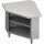 Inneneckmodul 90° "Free Flow" mit offenem Unterschrank 785x785x880 mm, Edelstahldeckplatte