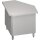 Inneneckmodul 90° "Free Flow" mit geschlossenem Unterschrank 785x785x880 mm, Edelstahldeckplatte