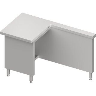 Kassenstation "Free Flow" Arbeitsbereich links 1400x750x880 mm, Edelstahldeckplatte