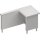 Kassenstation "Free Flow" Arbeitsbereich rechts 1400x750x880 mm, Edelstahldeckplatte