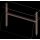Doppel-Glas-Aufsatzbord mit Hustenschutz 1122x455x700 mm für Speisenausgabesysteme