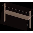 Doppel-Glas-Aufsatzbord mit Hustenschutz und...