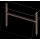 Doppel-Glas-Aufsatzbord mit Hustenschutz und Beleuchtung 790x455x700 mm für Speisenausgabesysteme