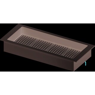 Eiswanne "Drop-In" 4x GN1/1 1480x620x210 mm Edelstahlabdeckung