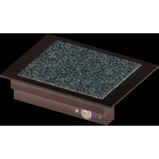 Wärmeplatte "Drop-In" aus Granit 2xGN 1/1 830x620x270 mm  Edelstahlabdeckung