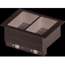 Bain-Marie "Drop-In" 2x GN1/1 Einzelbecken...