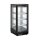 Saro Kühlvitrine SC 95 mit LED-Beleuchtung -  83 Liter, Umluftkühlung, Schwarz