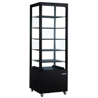 SARO Kühlvitrine LENN, schwarz