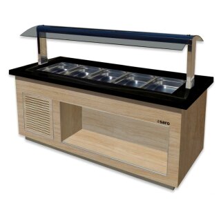 SARO Heißes Buffet f.5x 1/1GN, PREMIUM LINE SB-H200 OAK