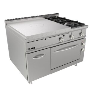 SARO Glühplattenherd+Elektroofen, 2Bren.+Tür, LQ/TPG6LE