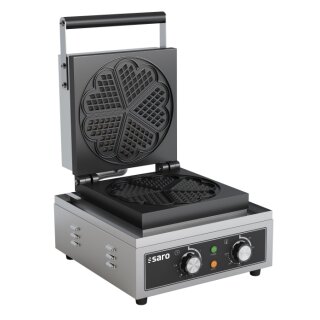 Saro Waffeleisen Herzform - Manuelle Temperaturregelung, 230 V