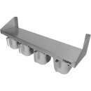 SARO Gewürzregal CAMILLE aus Edelstahl 4 x 1/6 GN...