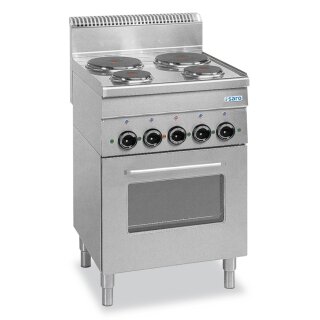 SARO Elektroherd, 4Pl.+Grill+Umluftofen, 600 Line, E4F6