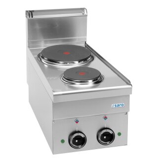 SARO Elektroherd, 2 Platten, Auftisch, 600 Line, E26