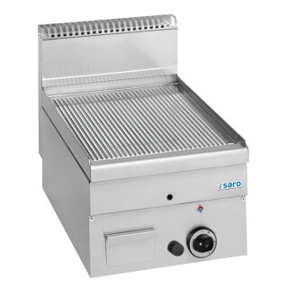 SARO Gasgrillplatte, gerillt, Auftisch, 400x600, GFT46R