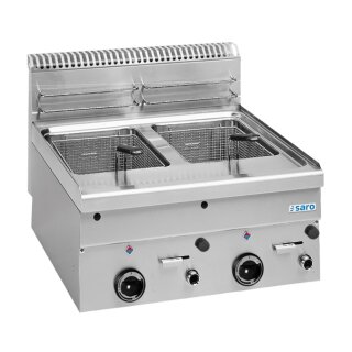 SARO Gas-Fritteuse 8+8 L, Auftisch, 600 Line, GF66