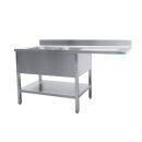 SARO Spülcenter 2 Becken, links - B 2000 x T 700 mm