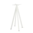 Infinity - Bartisch weißes Gestell + schwarze HPL-Platte Ø70 cm 1 Stück