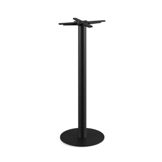 Urban - Bartisch schwarzes Gestell + schwarze HPL-Platte Ø70 cm 1 Stück