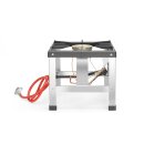HENDI Gastro-Hockerkocher – 6 kW Leistung, inkl. Gasschlauch und Druckregler