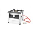 HENDI Gastro-Hockerkocher – 6 kW Leistung, inkl. Gasschlauch und Druckregler