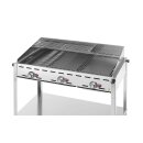HENDI Grillsystem Green Fire 3 Brenner – 17,4 kW, Profi Line, Gusseisen