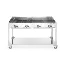 HENDI Grillsystem Green Fire 4 Brenner – 22 kW, mit...