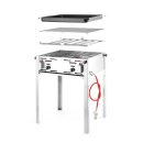 HENDI Grill-Master Maxi – 11,6 kW Gastrogrill, mit Rost und Pfanne