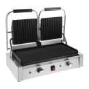 Buffalo Bistro doppelter Kontaktgrill gerillt/gerillt