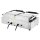 Buffalo Doppelkontaktgrill Glatte & Gerippte Platten
