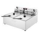 Buffalo Doppel-Elektrofritteuse mit Timer 2x5Ltr