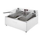 Buffalo Doppel-Elektrofritteuse mit Timer 2x5Ltr