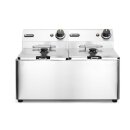 Hendi Fritteuse Kitchen Line 2x 8 Liter - Edelstahl,...